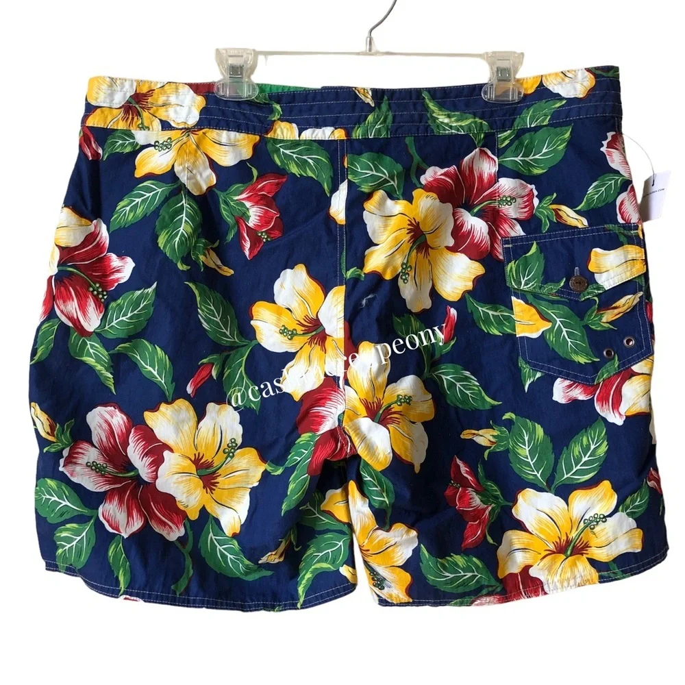 NWT Ralph Lauren Polo Hibiscus Hawaiian Shorts Size 40